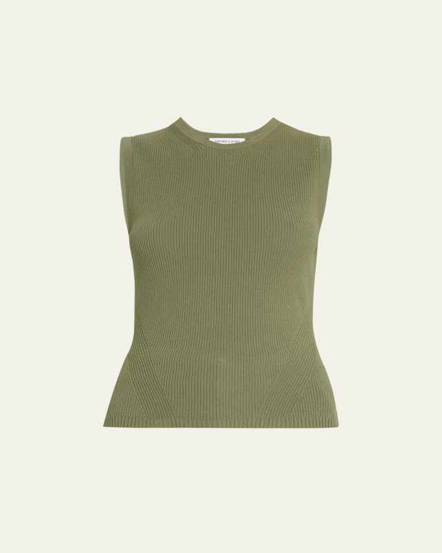 Sid Sleeveless Ribbed Top